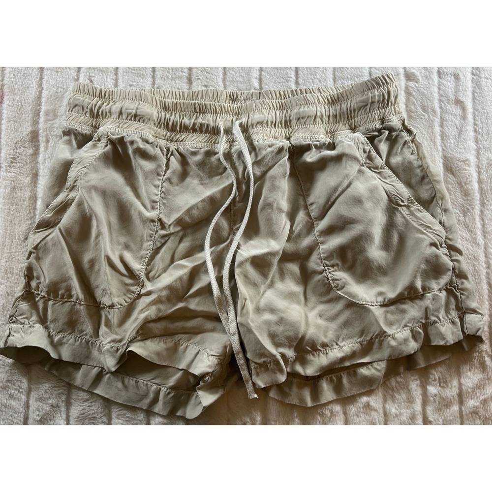 Hard Tail Forever Cupra Shorts Beige Tan Drawstring Utility Medium